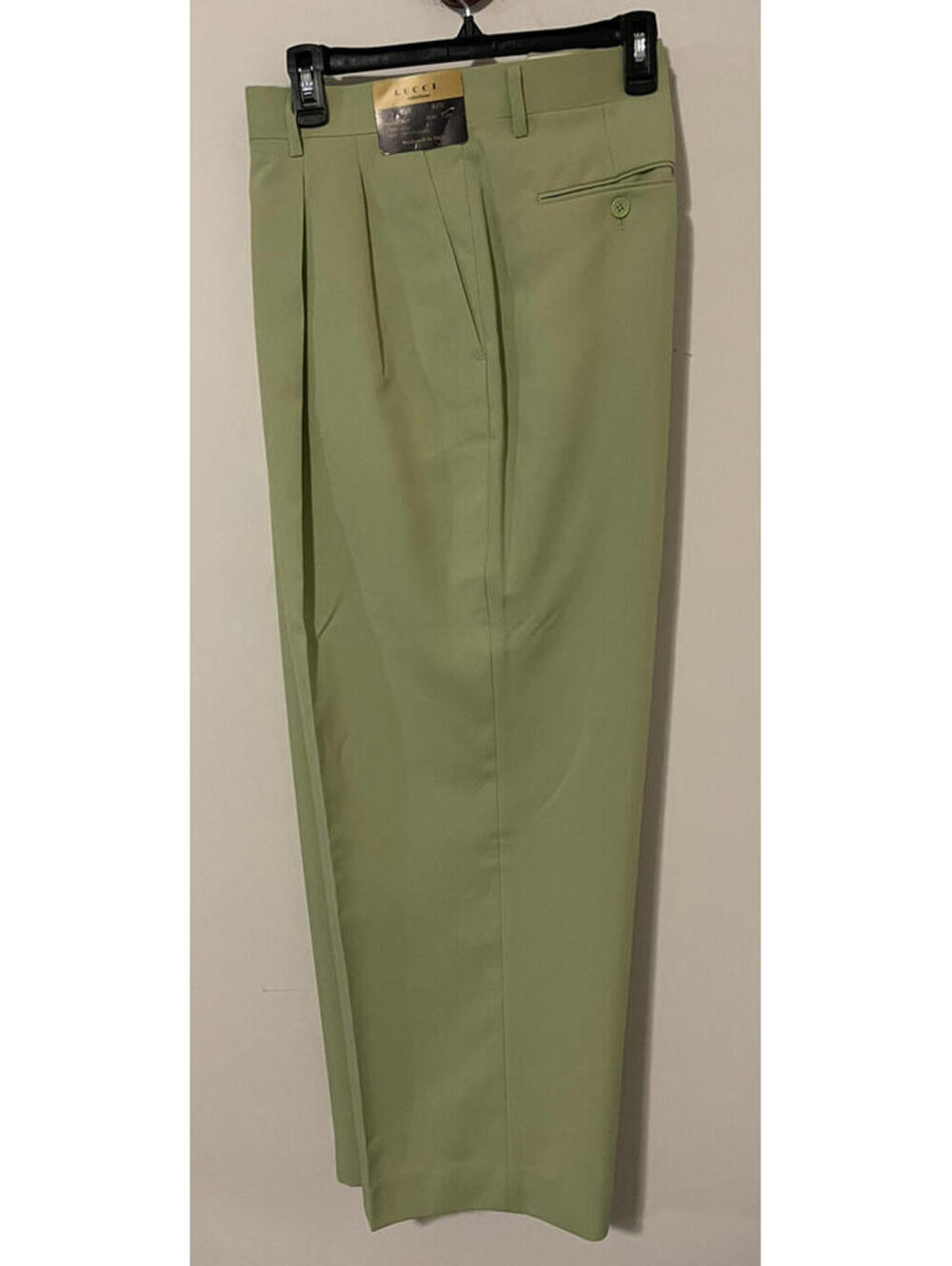 Lucci Men Green 4Pc Pant Suit- Blazer/Vest Size 50L & Pants Size 44x30 NWT MZZ1R - Picture 5 of 10